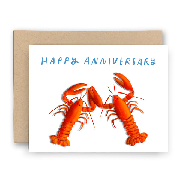Happy Anniversary Lobsters Card
