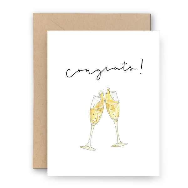 Congrats! Champagne Card