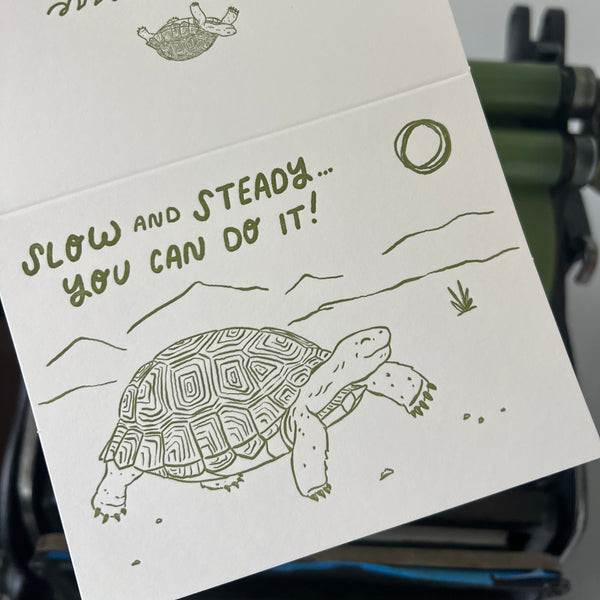 Desert Tortoise Card | Slow and Steady
