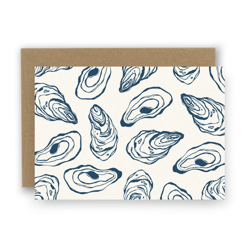 Oyster Letterpress Notecards - Set of 8