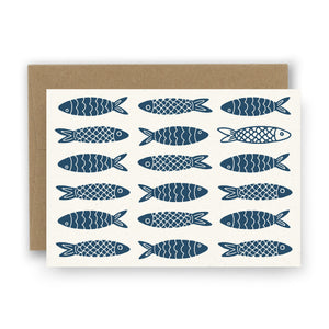 Sardine Letterpress Notecards - Set of 8