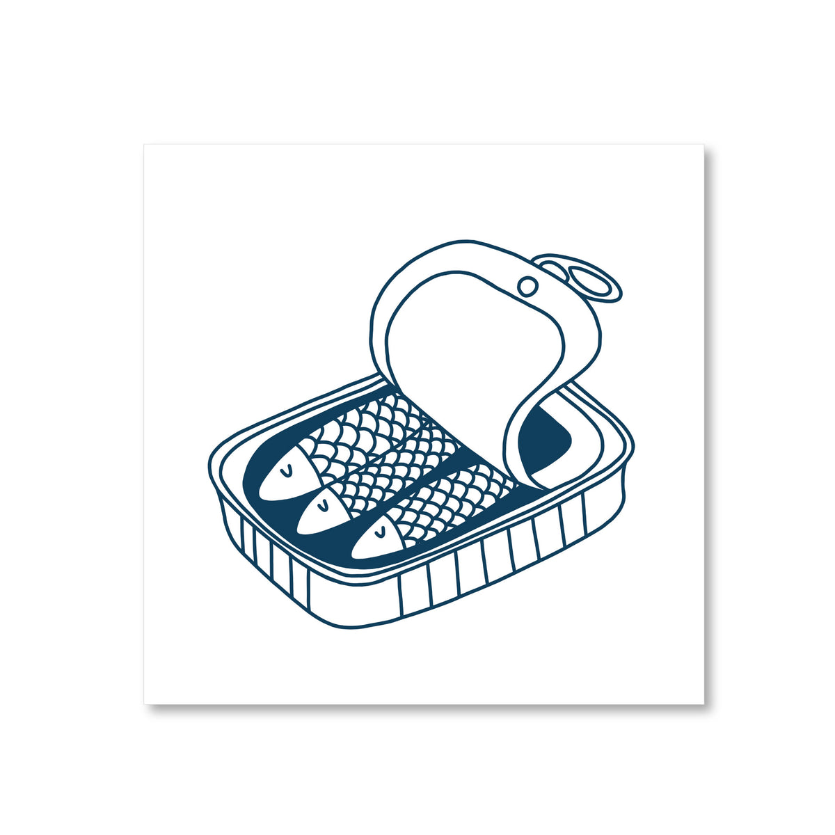 Sardine Can Art Print Finch and Flourish