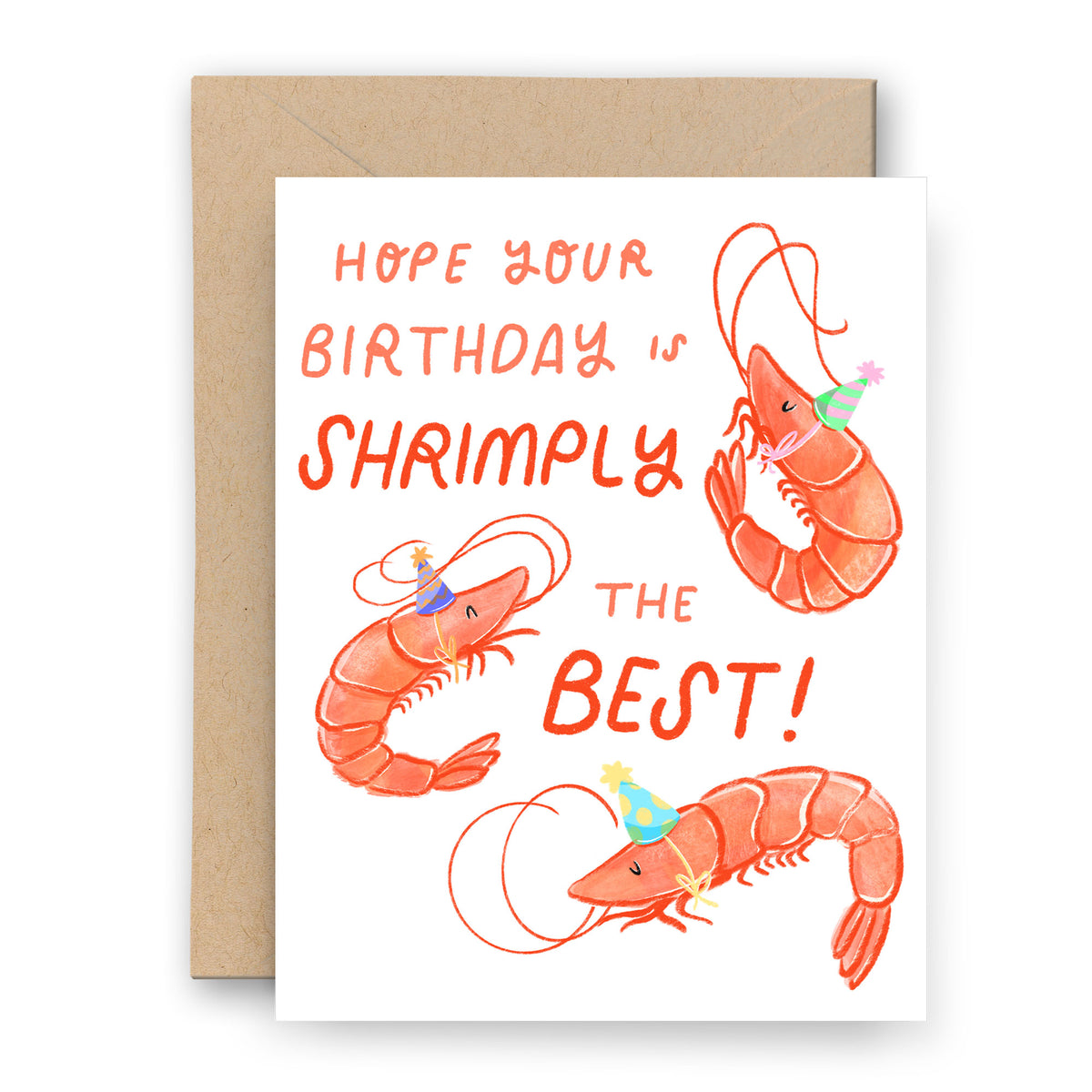 shrimp mtg card Shrimply the Best Birthday Card – Finch and Flourish