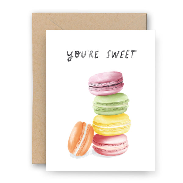 You're Sweet Macarons Card