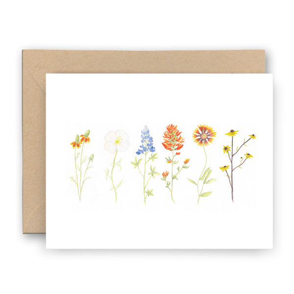 Texas Wildflowers Card
