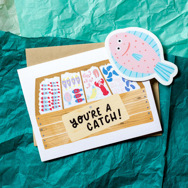 You're a Catch! Fish Market Card