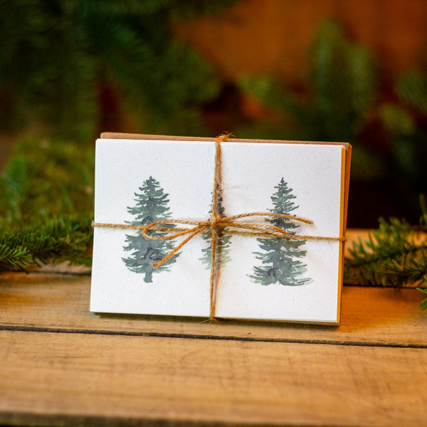 Evergreen Notecards - Set of 8