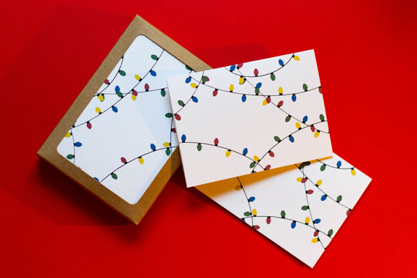 Holiday Lights Notecards - Set of 8