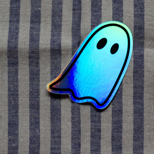 Holographic Ghost Vinyl Sticker