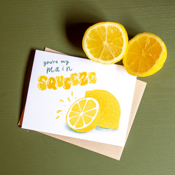 Main Squeeze Lemon Card