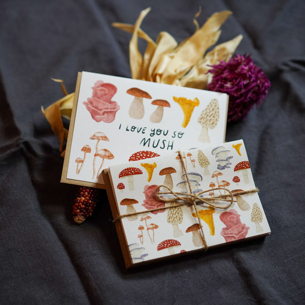 Mushroom Notecards - Set of 8