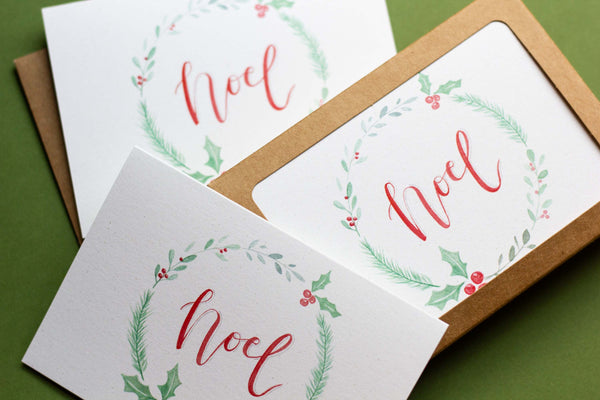 Noel Christmas Notecards - Set of 8 Christmas