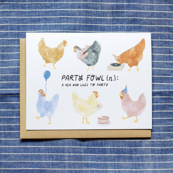 Party Fowl Birthday Card