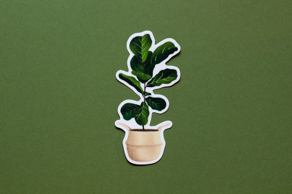 Fiddle Leaf Vinyl Sticker
