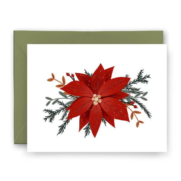 Poinsettia Card