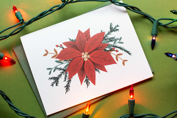 Poinsettia Card