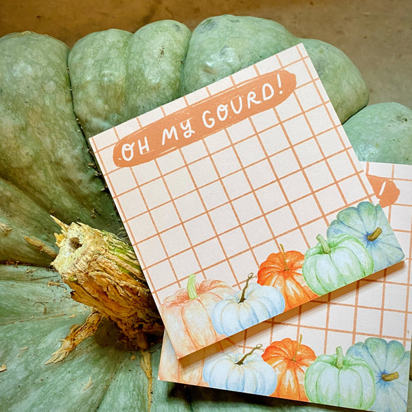 Oh My Gourd! Heirloom Pumpkins Notepad