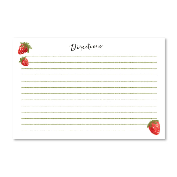 Strawberry Recipe Cards
