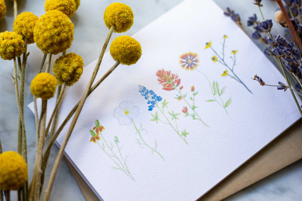 Texas Wildflowers Card