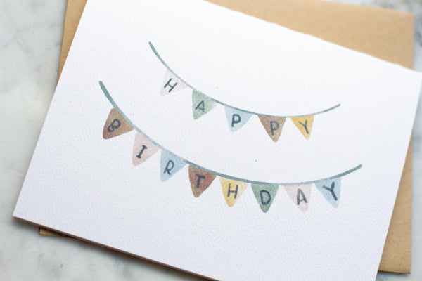 Happy Birthday Banner Card
