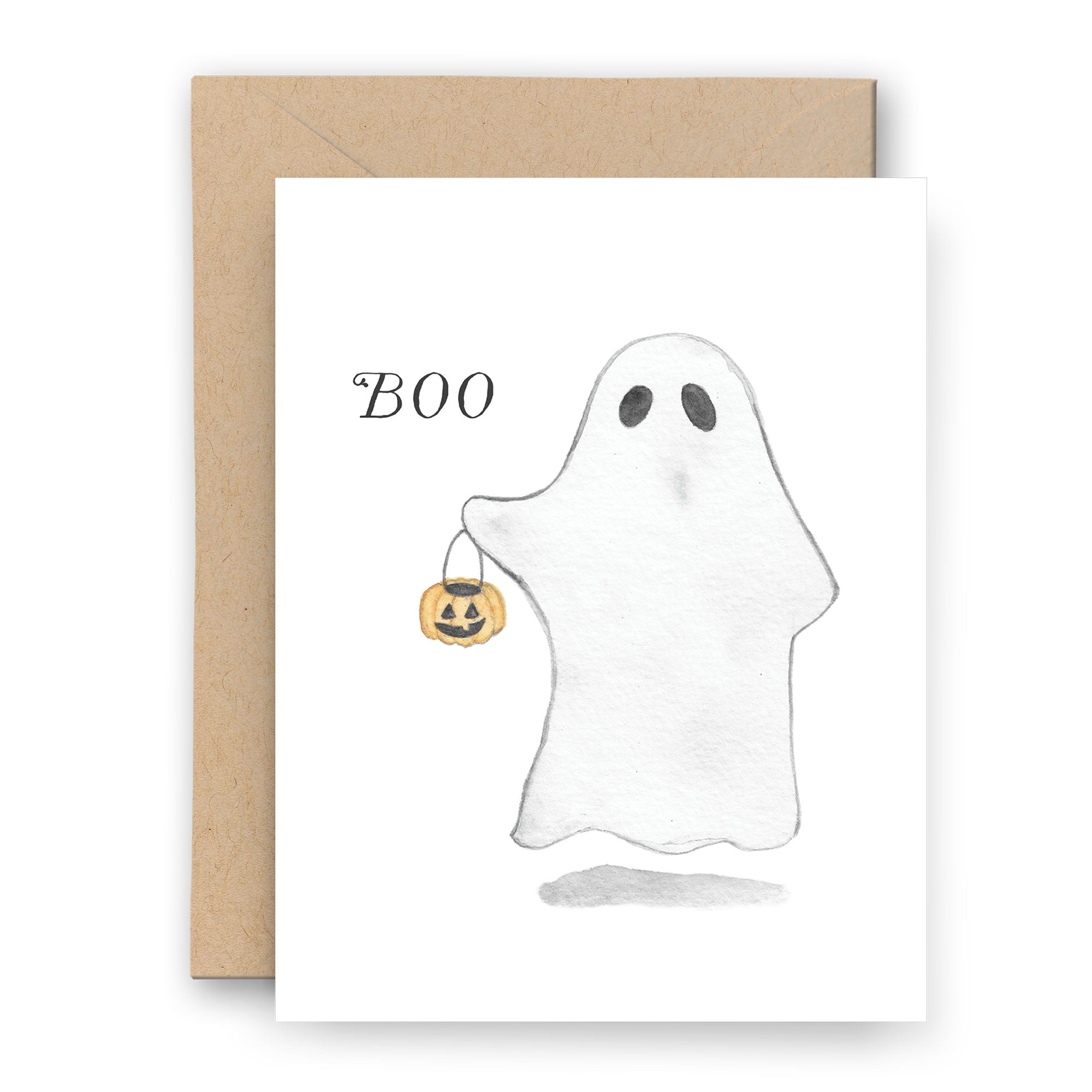 Boo! Halloween Ghost Card