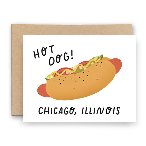 Hot Dog! Chicago Dog Card | Chicago Series