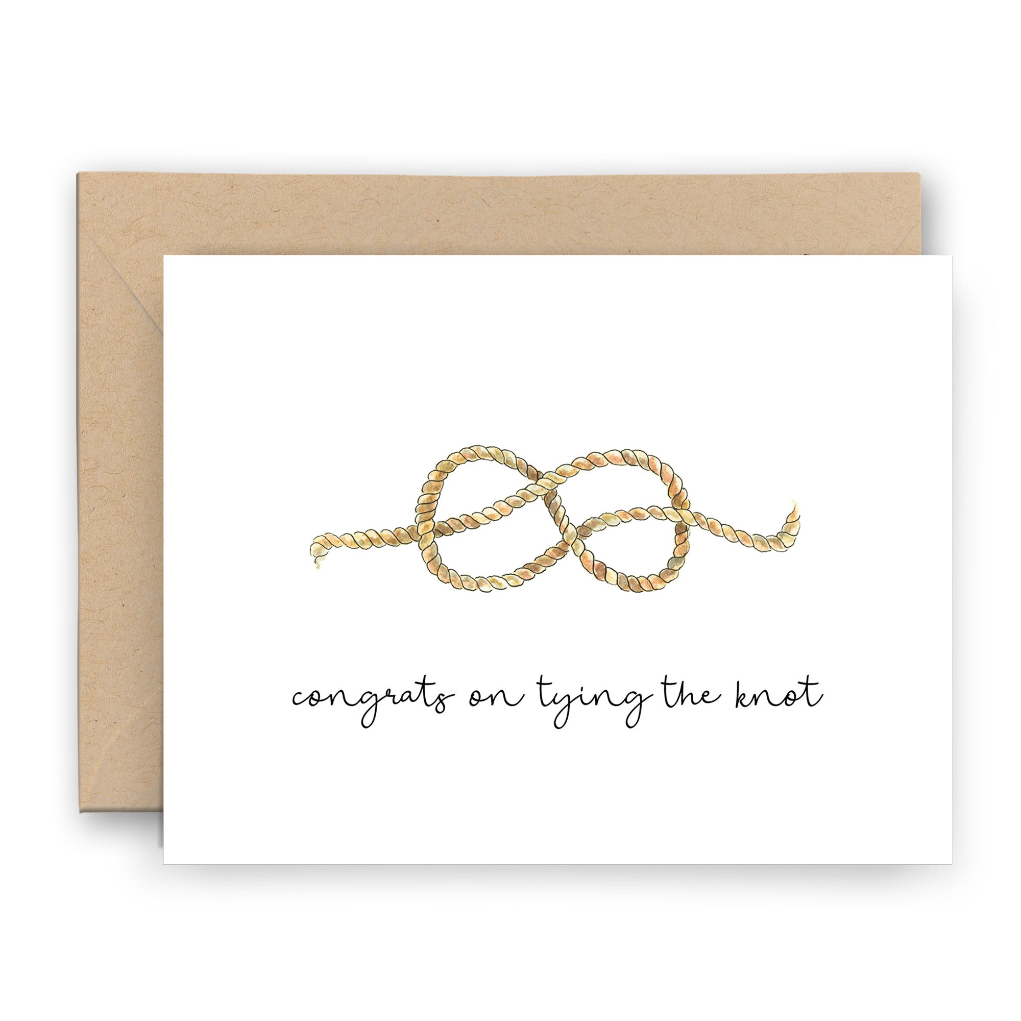 Congrats on Tying the Knot Wedding Card