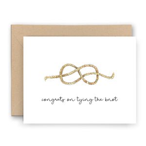 Congrats on Tying the Knot Wedding Card