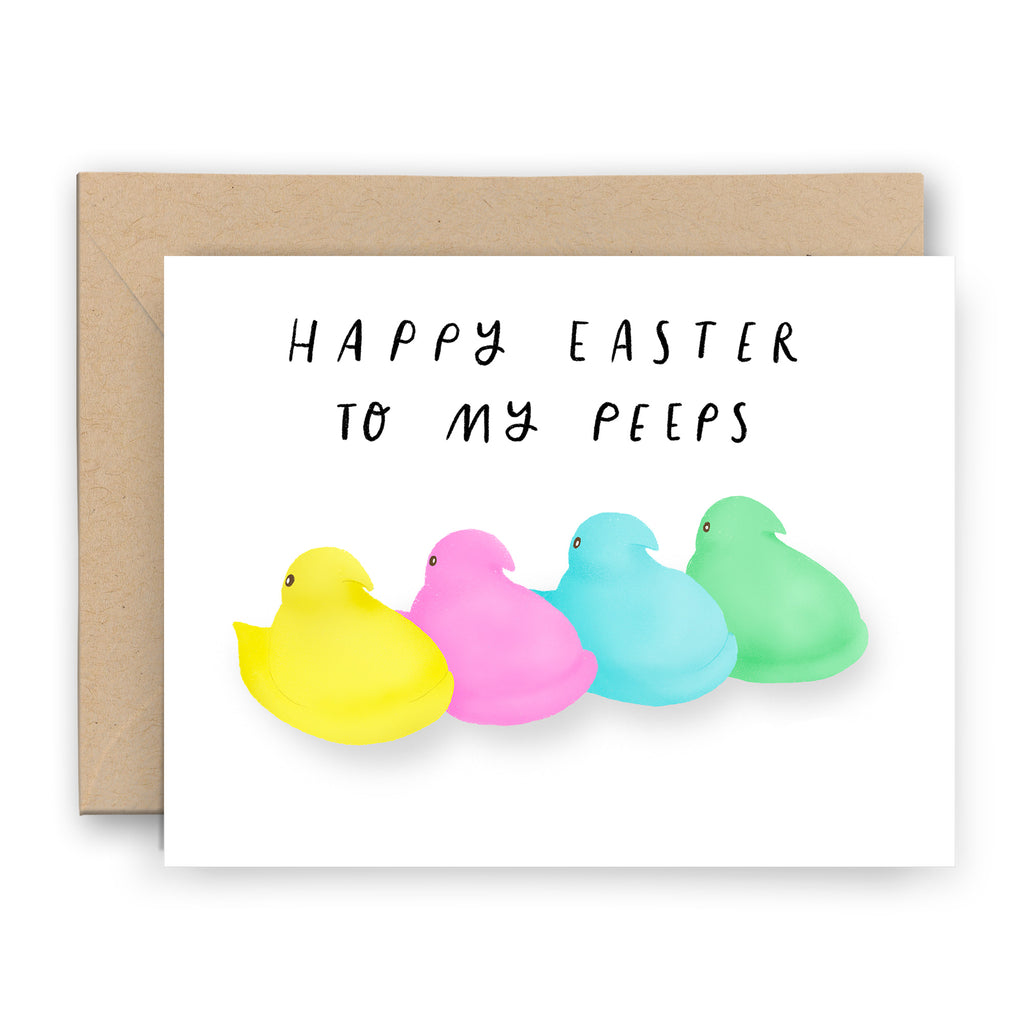 Peep Card Happy Easter to My Peeps Card – Finch and Flourish