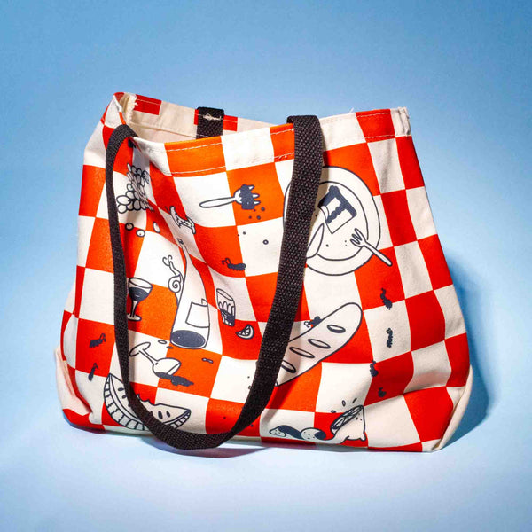 Still Life Picnic Tote, A Lighthearted Memento Mori