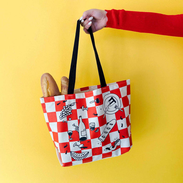 Still Life Picnic Tote, A Lighthearted Memento Mori