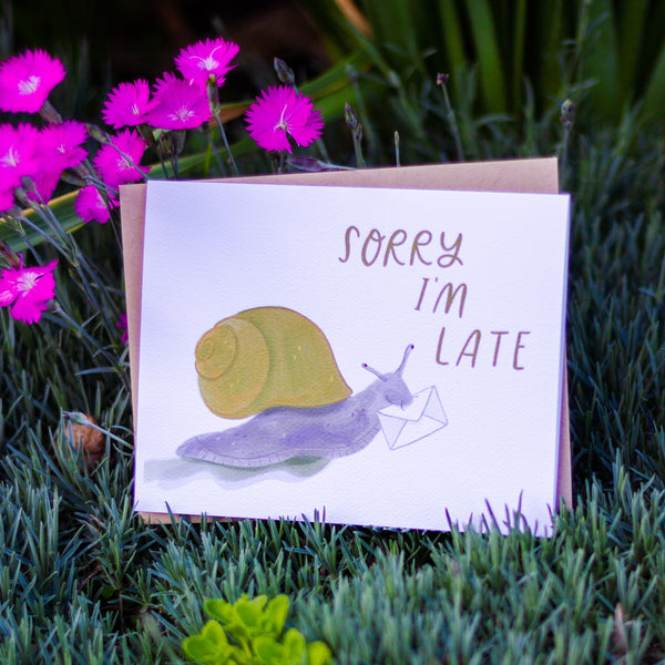 Sorry I'm Late! Snail Mail Card