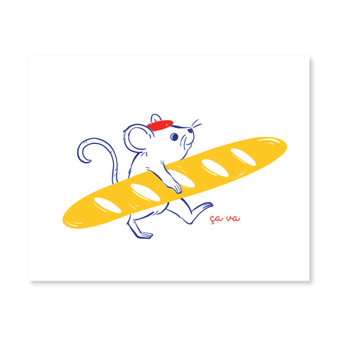 French Mouse Art Print