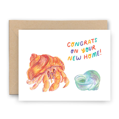 New Home Hermit Crab Card