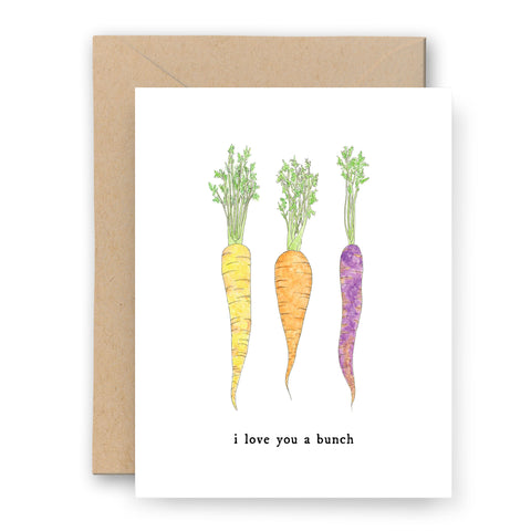 I Love You A Bunch Carrots Card