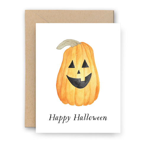 Happy Halloween Jack-o'-lantern Card