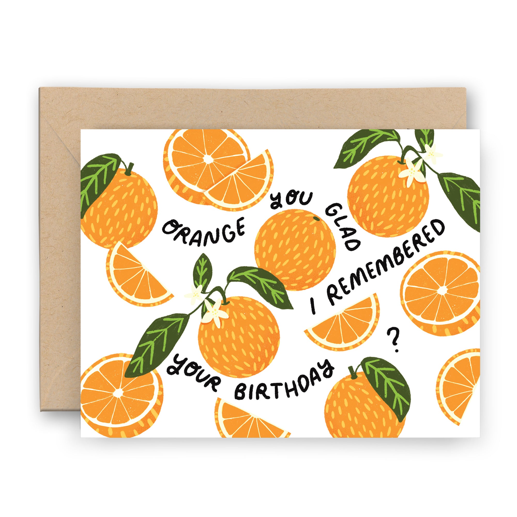 Orange You Glad I Remembered Your Birthday Card