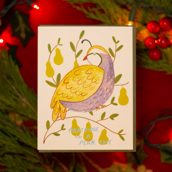 Partridge in a Pear Tree Christmas Card