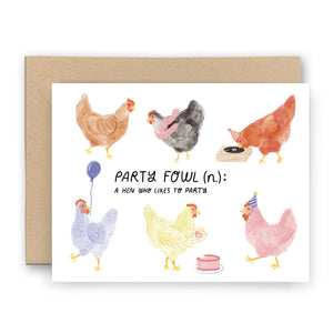 Party Fowl Birthday Card