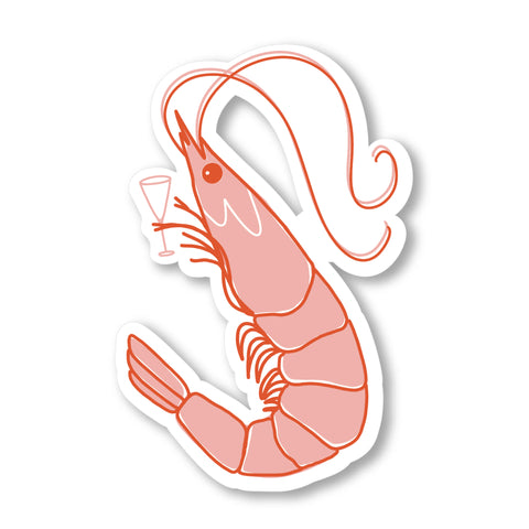 Shrimp Cocktail Vinyl Sticker