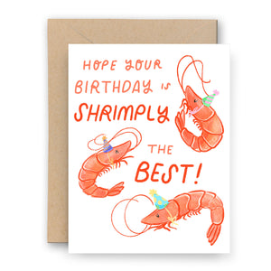 Shrimply the Best Birthday Card