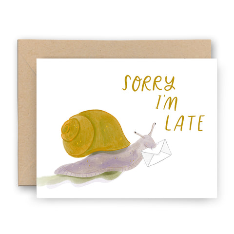 Sorry I'm Late! Snail Mail Card
