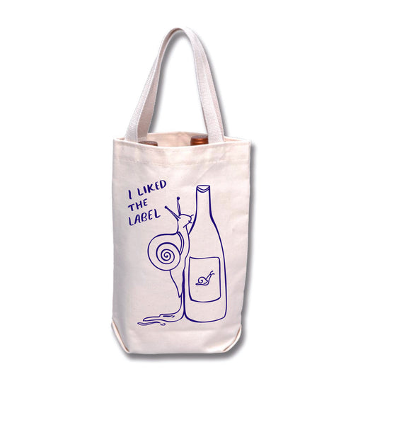 I Liked the Label | Snail Wine Tote
