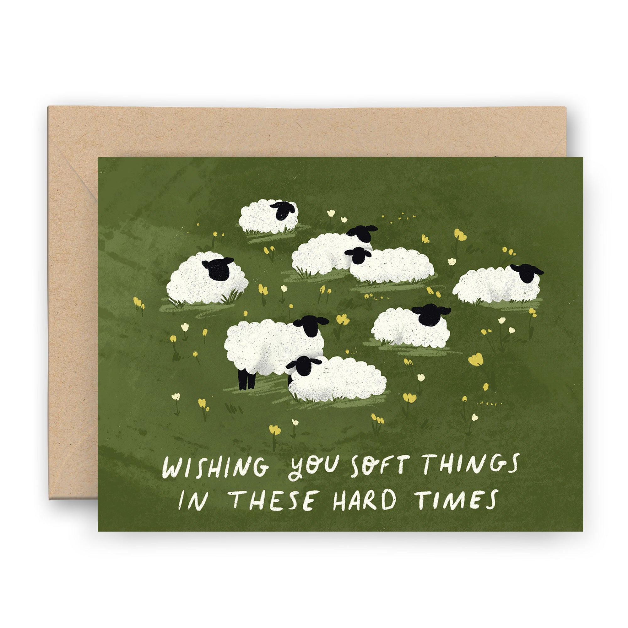 Soft Things Hard Times Sheep Card