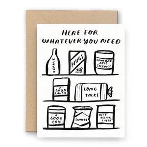 Here For You Pantry Letterpress Card