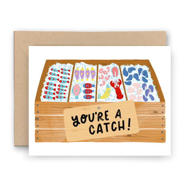 You're a Catch! Fish Market Card