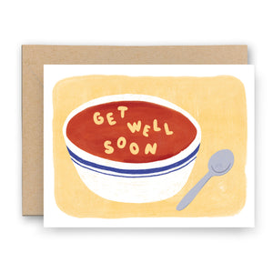 Get Well Soon Alphabet Soup Card