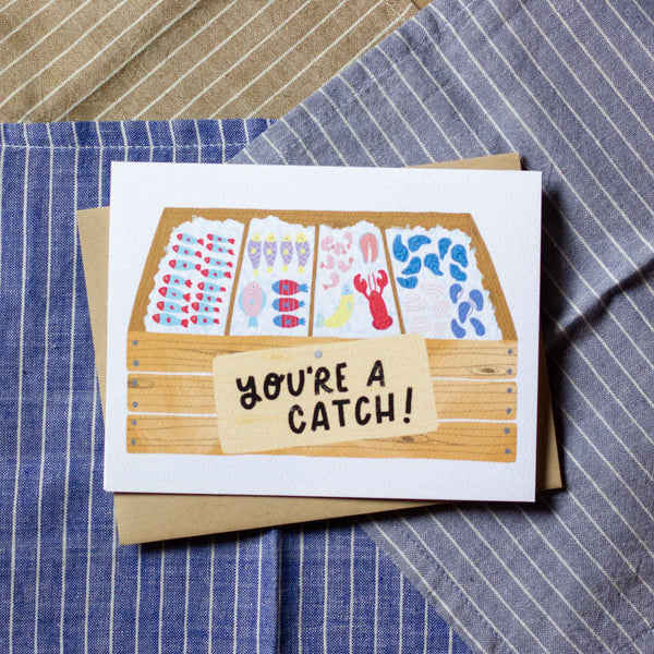 You're a Catch! Fish Market Card
