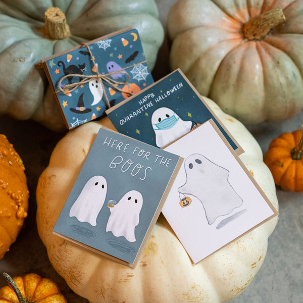 Boo! Halloween Ghost Card