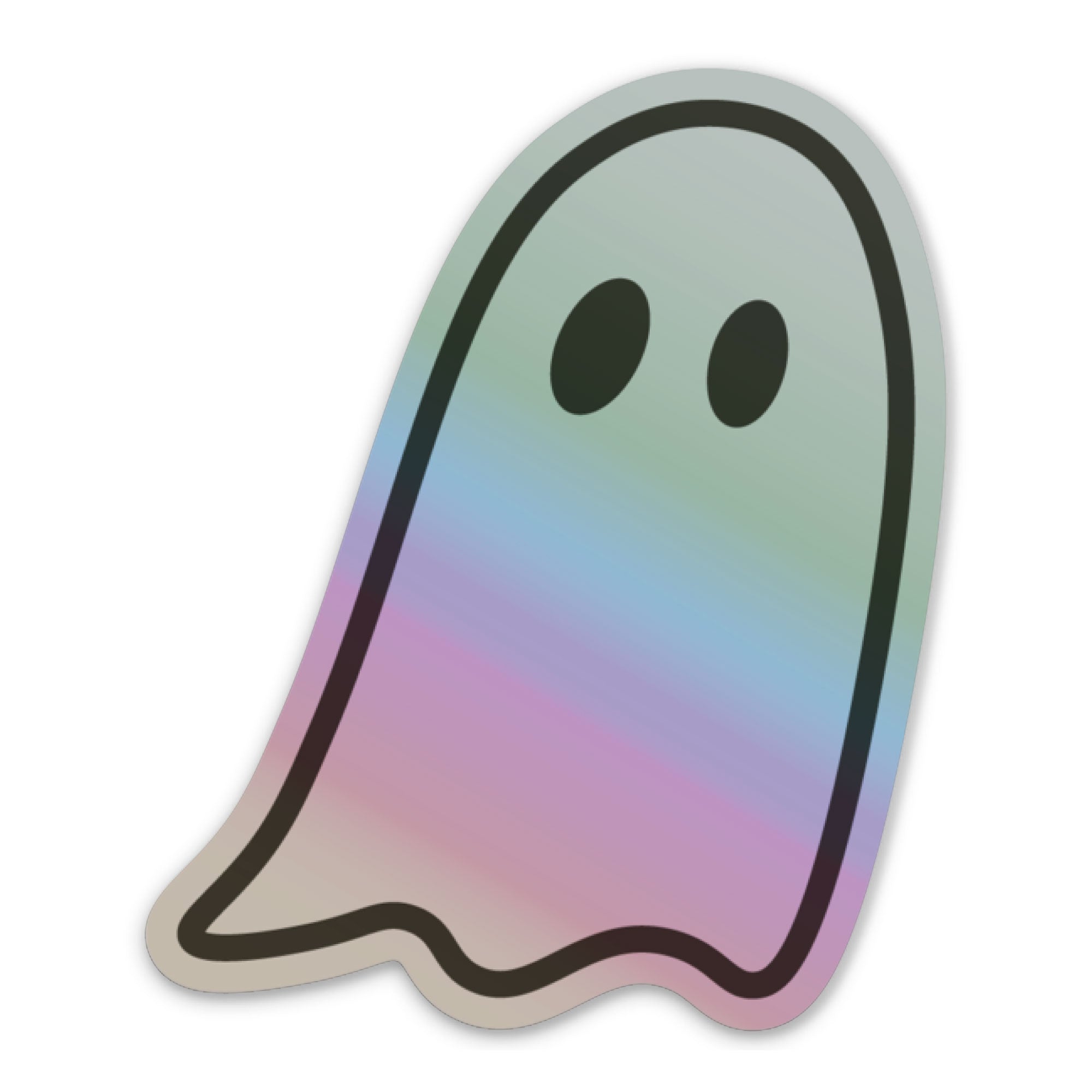 Holographic Ghost Vinyl Sticker
